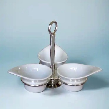 SUPPORT AVEC 3 COUPELLES